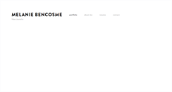 Desktop Screenshot of melaniebencosme.com