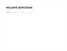 Tablet Screenshot of melaniebencosme.com